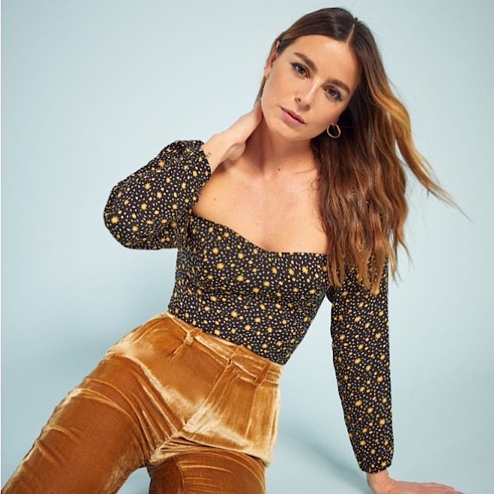 Reformation Marjorie Top in Carolina Print, Size 2
